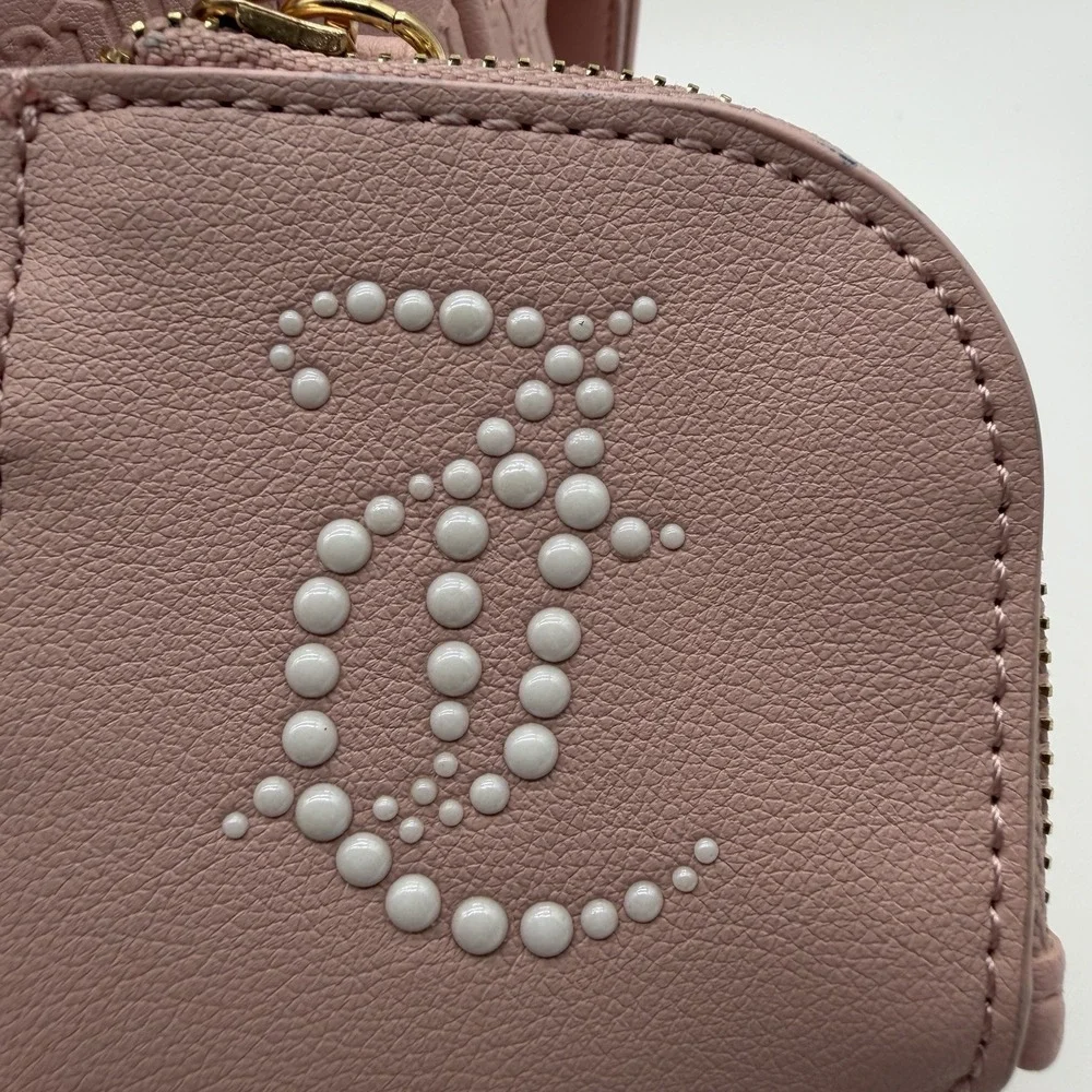 Juicy Couture String Of Pearls Satchel Pink Diamond Handbag Crossbody Bag NWT